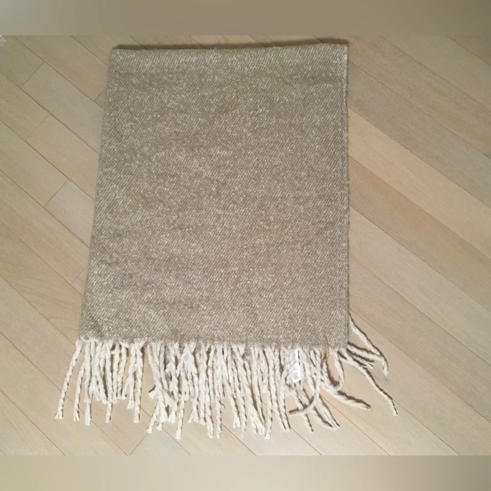 Pottery Barn Hayes faux twill mohair throw
